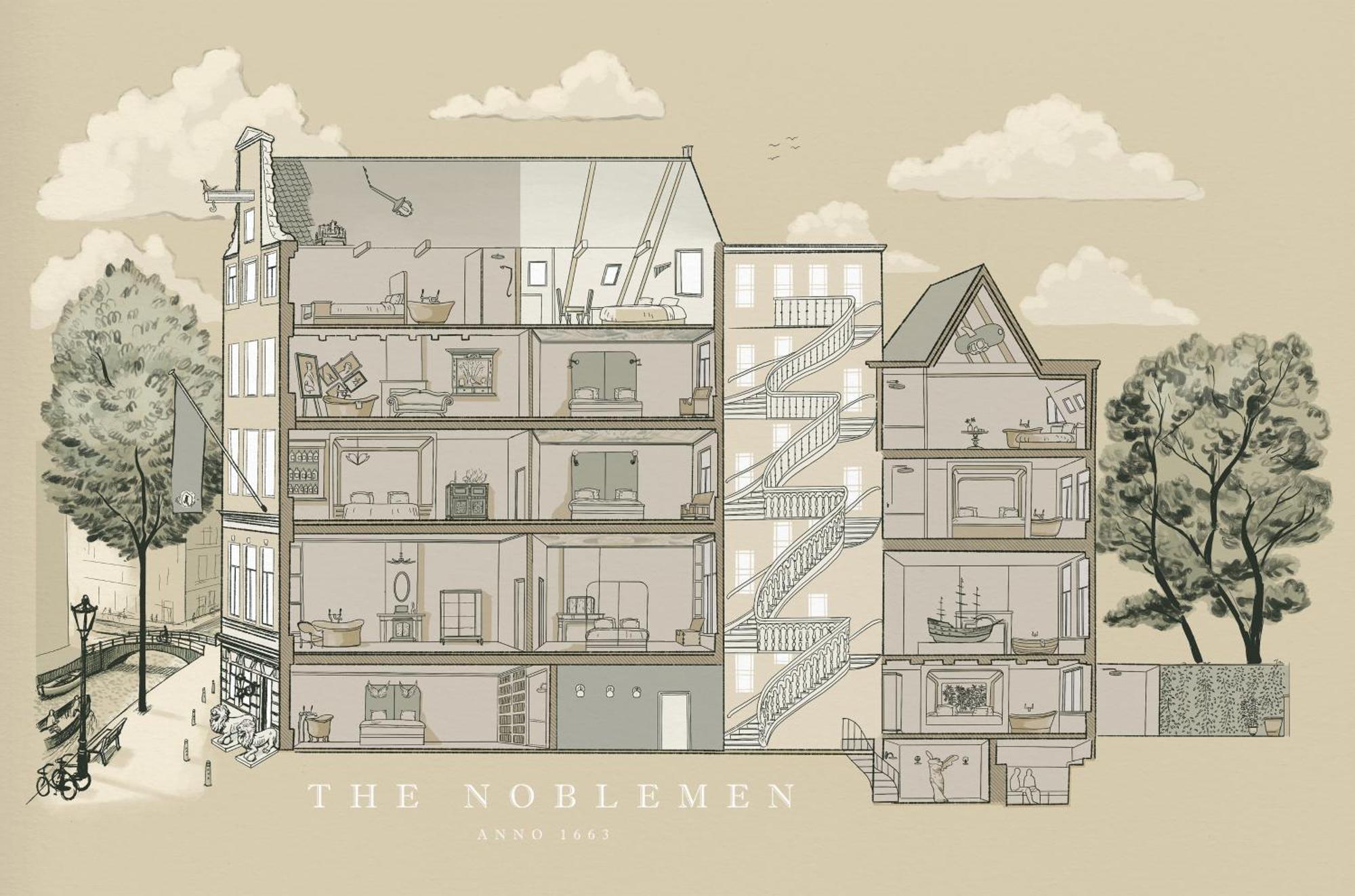 Boutique Hotel The Noblemen Amsterdam Bilik gambar