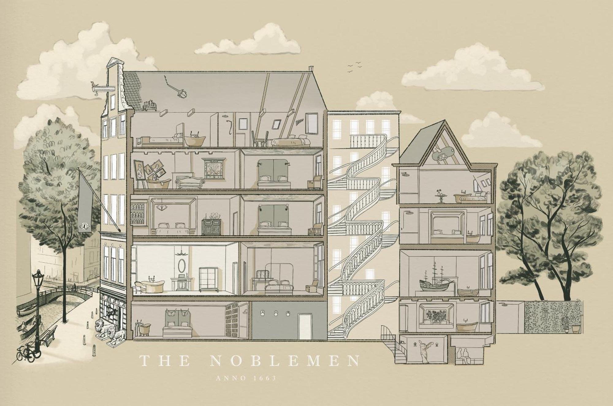 Boutique Hotel The Noblemen Amsterdam Bilik gambar