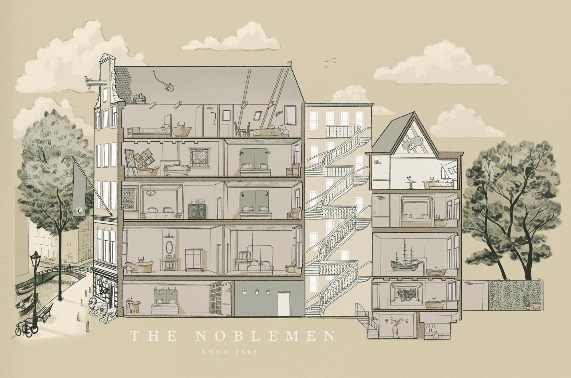 Boutique Hotel The Noblemen Amsterdam Bilik gambar