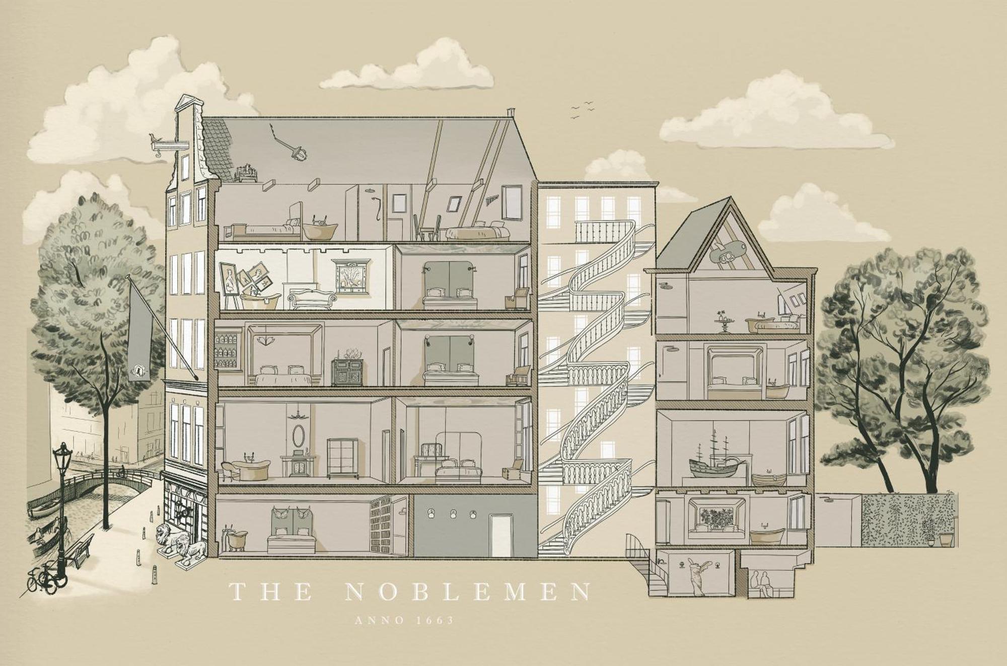 Boutique Hotel The Noblemen Amsterdam Bilik gambar