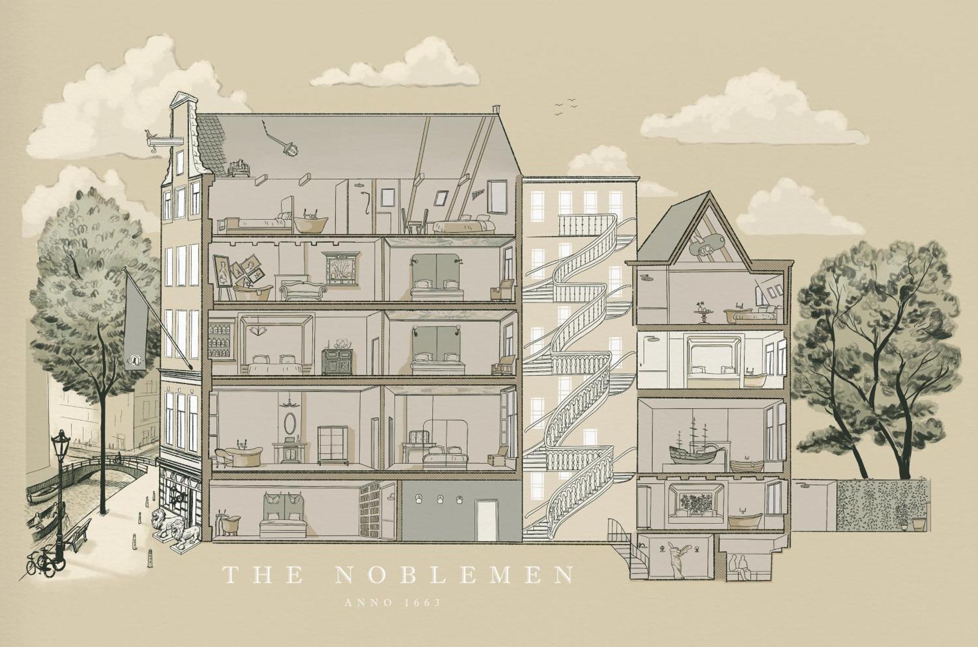 Boutique Hotel The Noblemen Amsterdam Bilik gambar