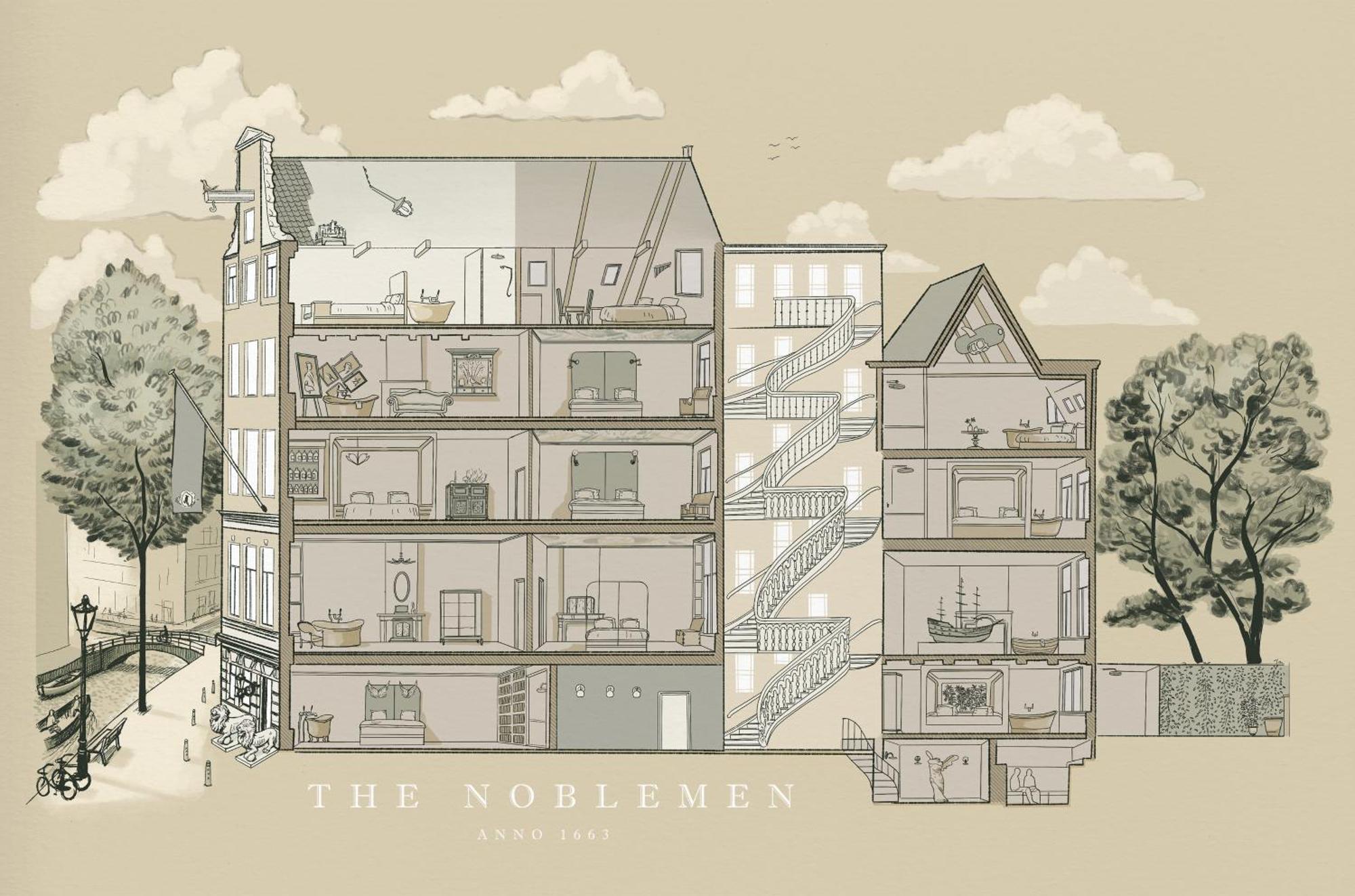 Boutique Hotel The Noblemen Amsterdam Bilik gambar