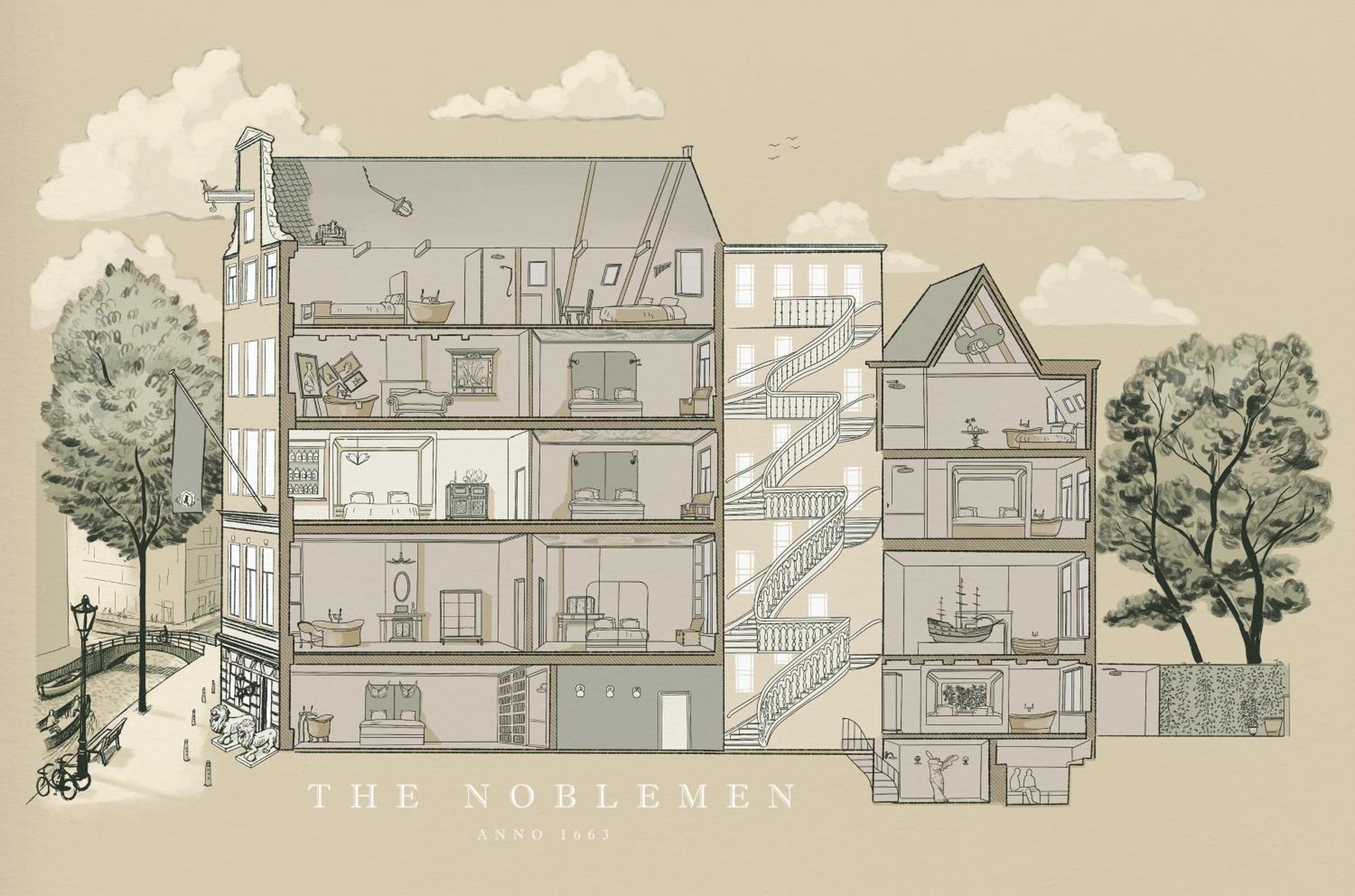 Boutique Hotel The Noblemen Amsterdam Bilik gambar