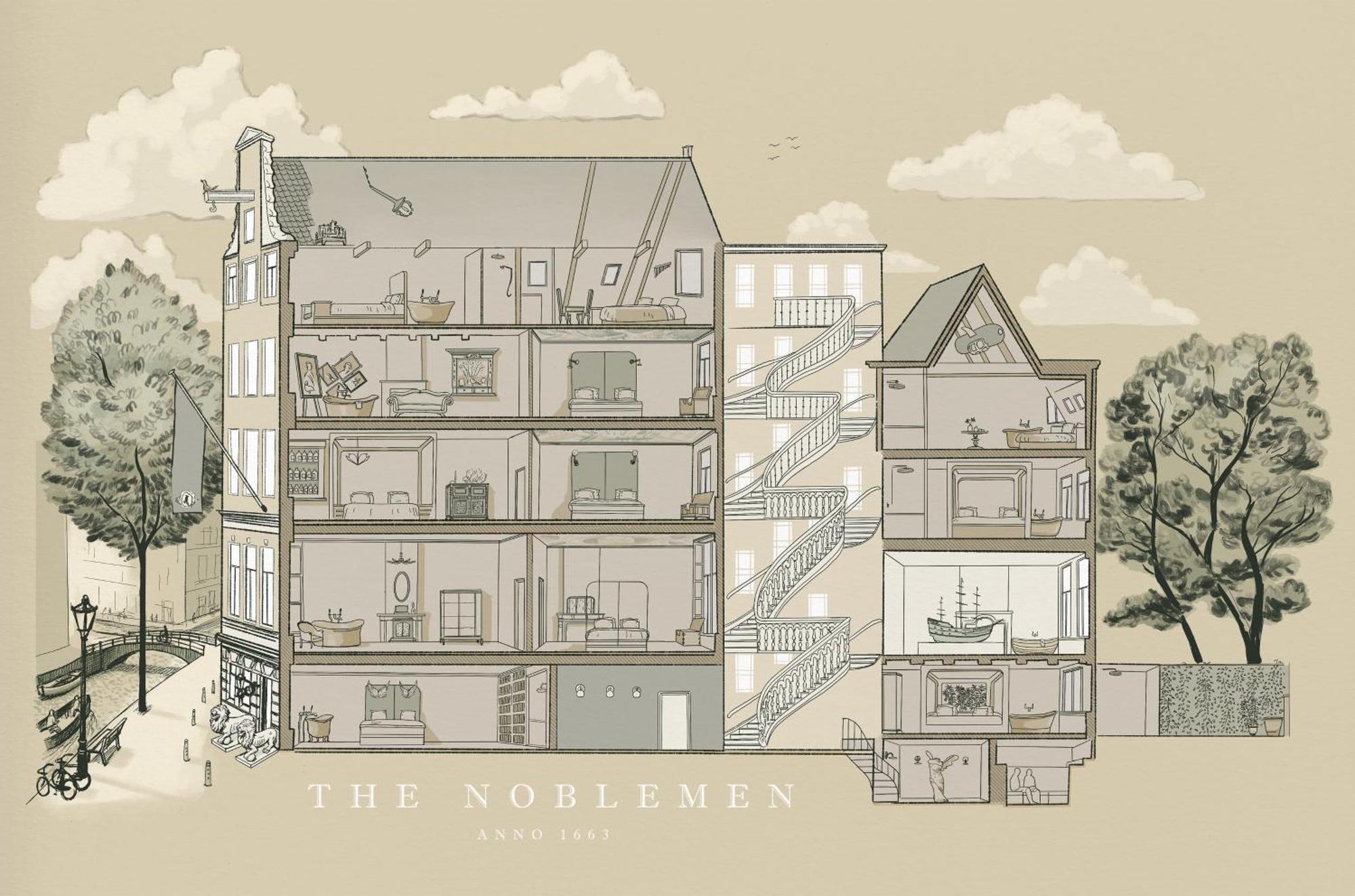 Boutique Hotel The Noblemen Amsterdam Bilik gambar