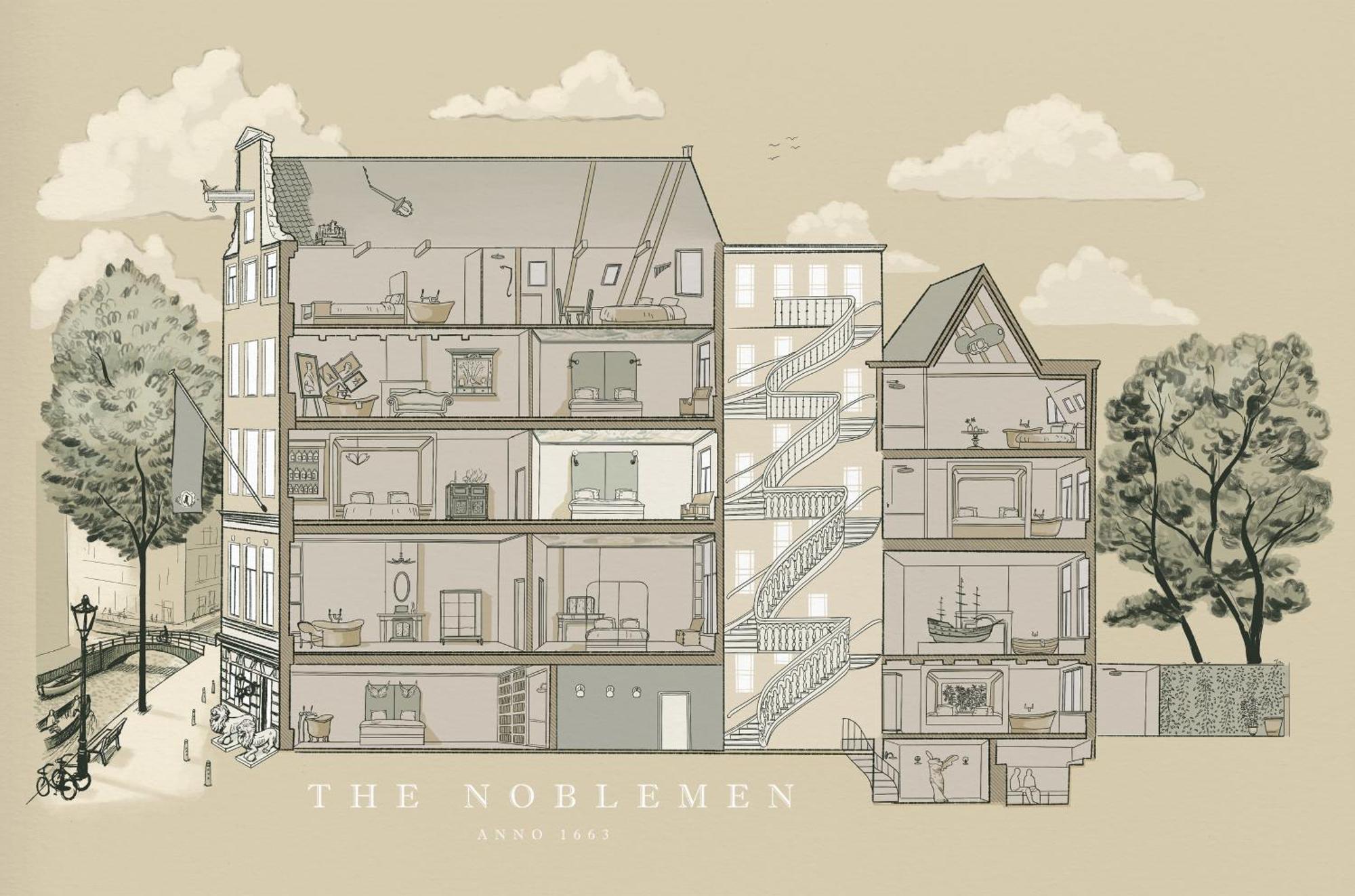 Boutique Hotel The Noblemen Amsterdam Bilik gambar