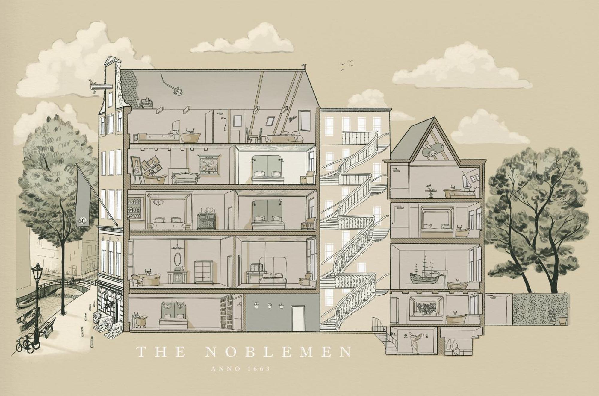 Boutique Hotel The Noblemen Amsterdam Bilik gambar