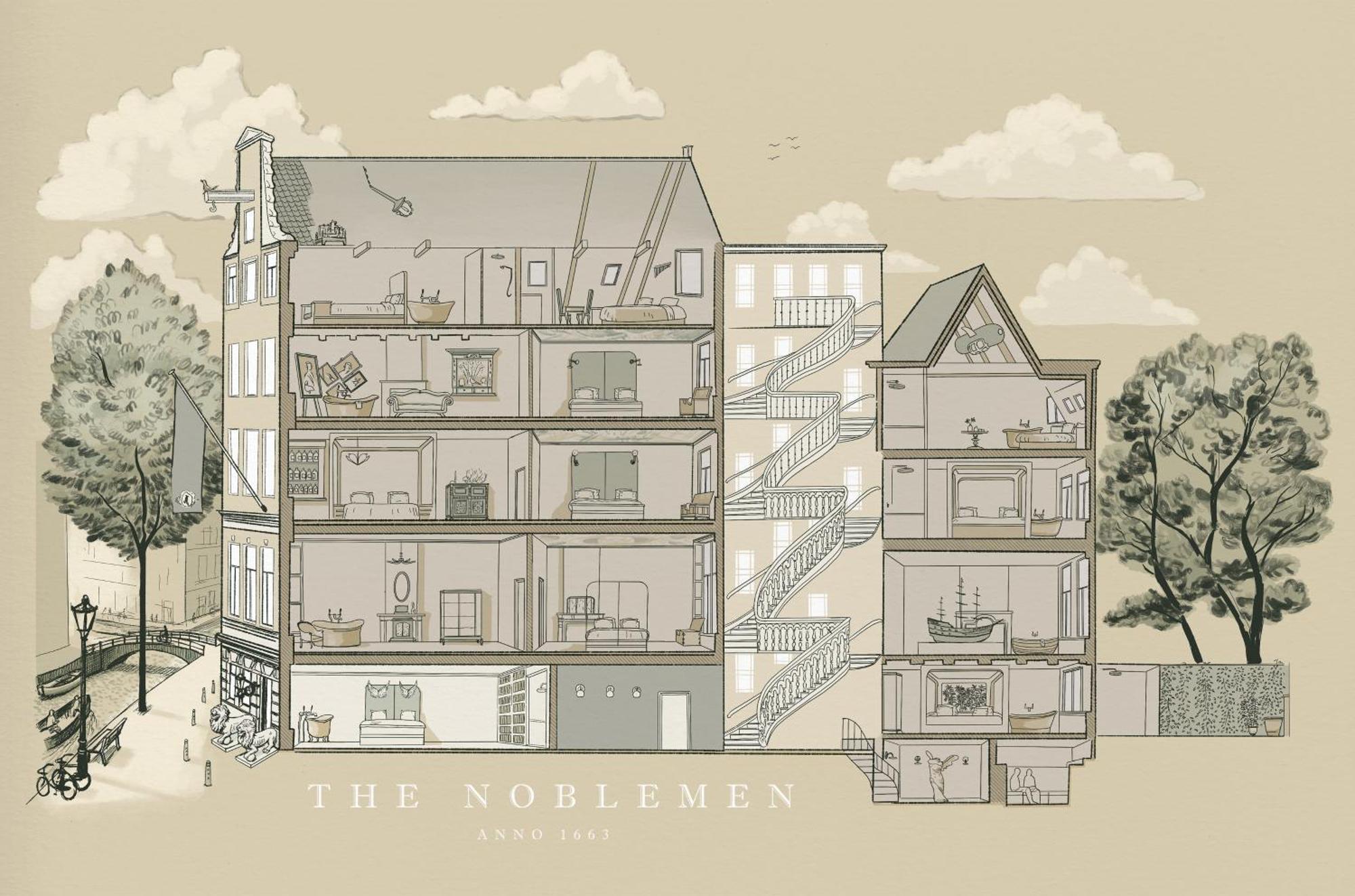 Boutique Hotel The Noblemen Amsterdam Bilik gambar